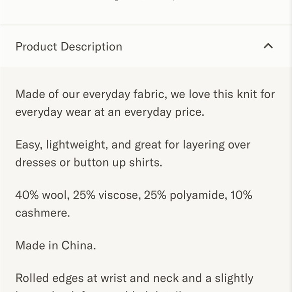 SOLD OUT - Jenni Kayne Everyday Sweater - size small - oatmeal - Picture 7 of 7